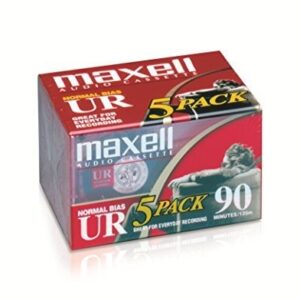 Maxell UR-90 Audio Cassettes (5pk)